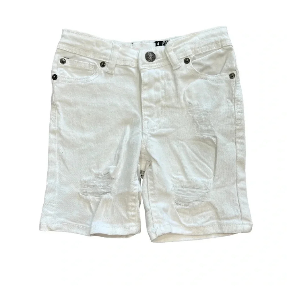 Buffalo David Bitton White Parker Slim Fit Shorts 4